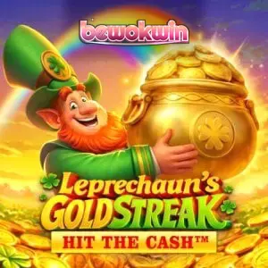 Tampilan visual slot Leprechaun’s Gold Streak Hit The Cash dengan tema Irlandia yang cerah